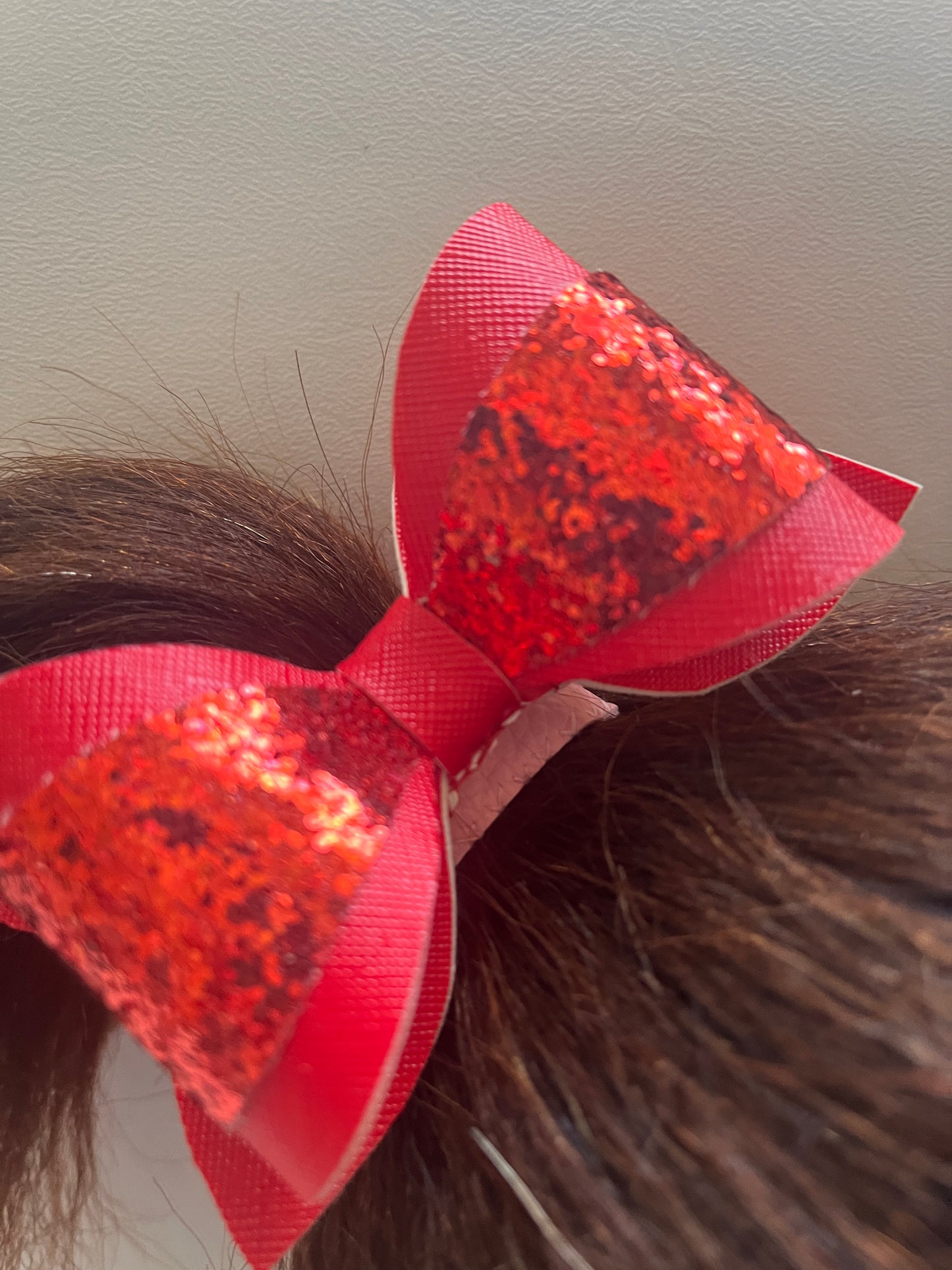 Solid Chic Hairbows RED