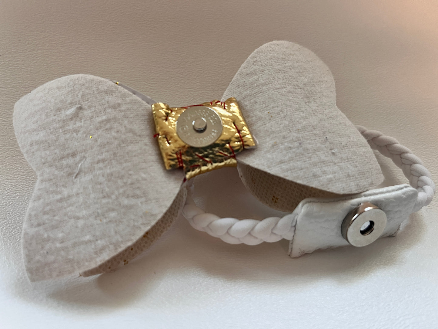 Snowman with Snowflakes Chic Hairbow