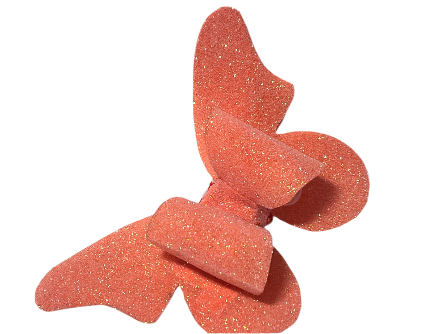 Orange Butterfly Glitter Chic Hairbows