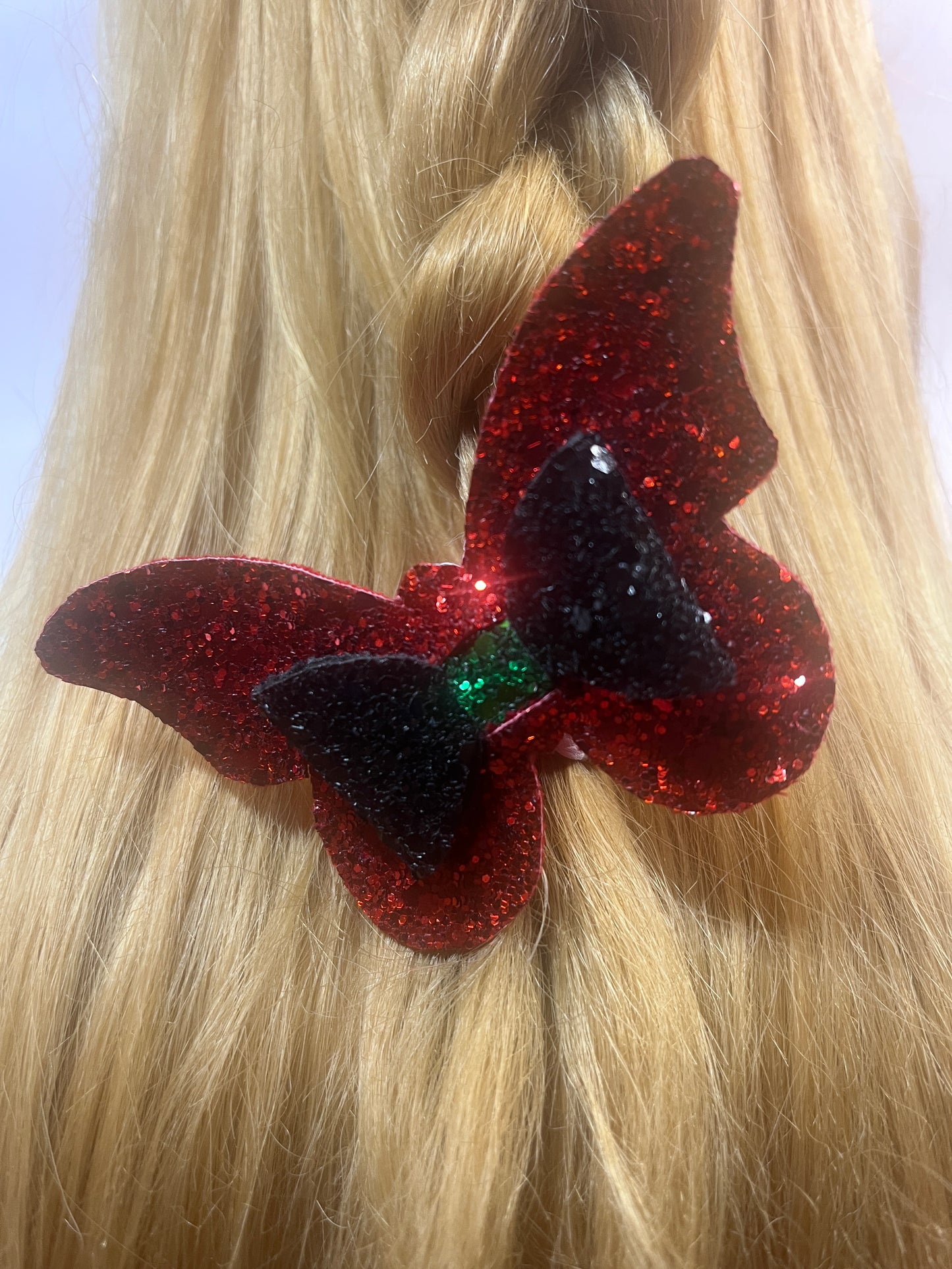 African Flag Colors Butterfly Chic Hairbow