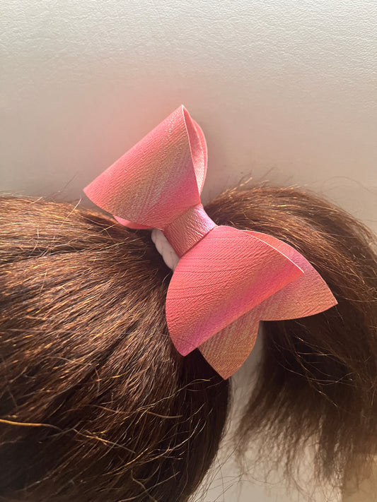 Fluorescent Chic Hairbow in Tangy