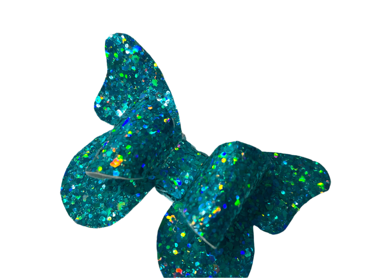 Fluorescent Teal Butterfly Chic Hairbows