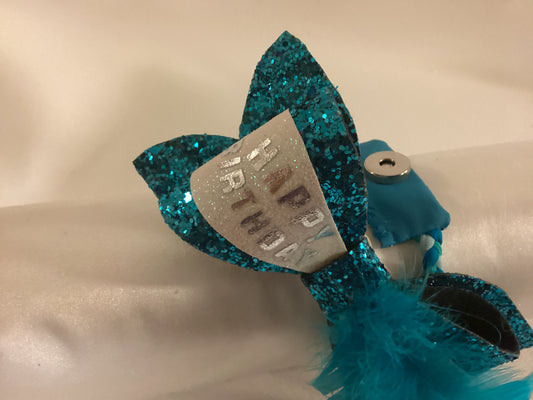 Birthday Turquoise Chic Hairbow