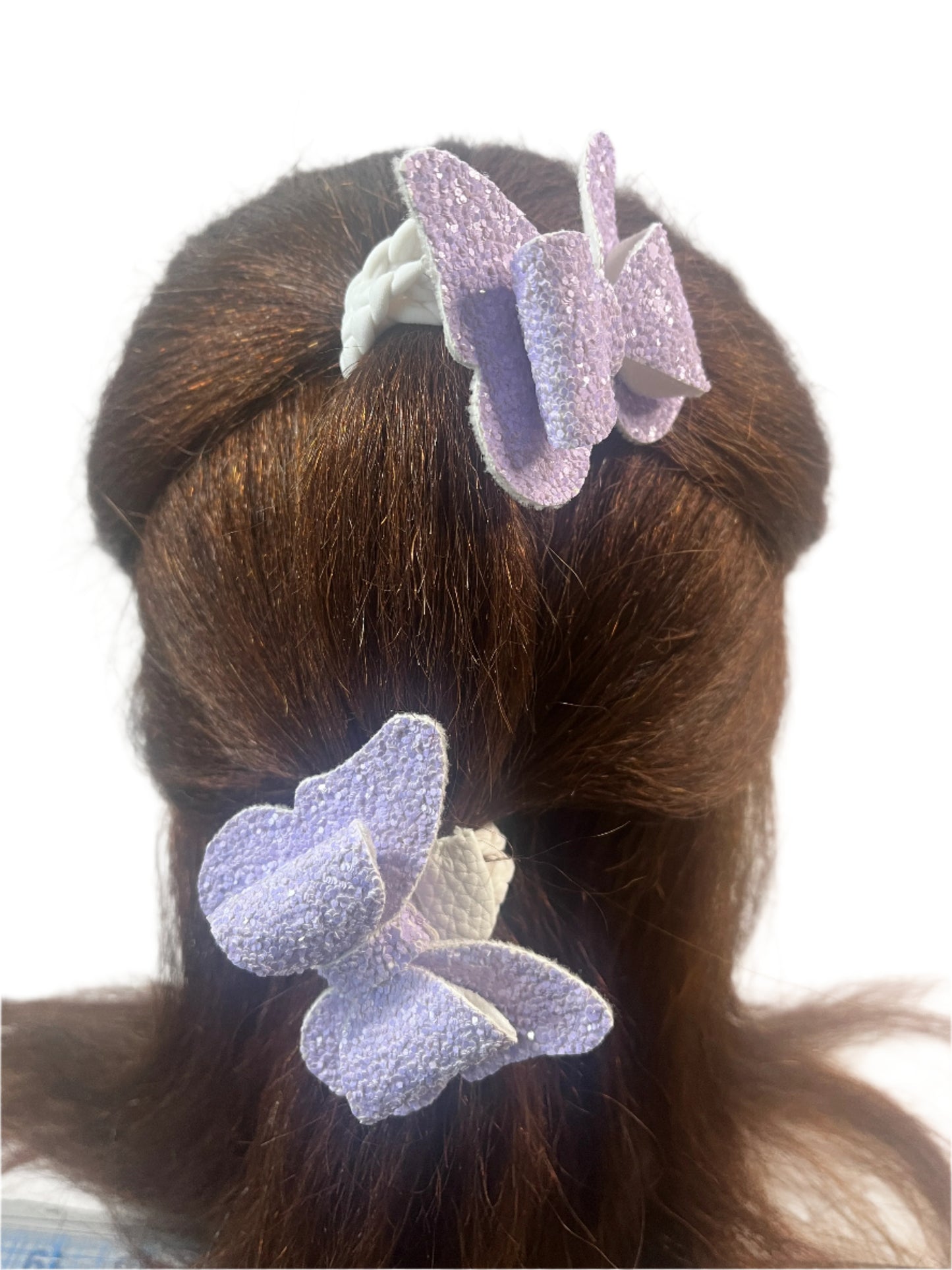 Small Lilac Butterfly Chic Hairbow