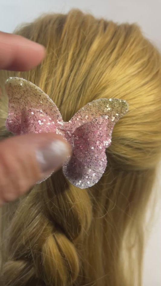 Pastel Small Butterfly Chic Hairbows